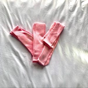 3 full pairs of pink soccer socks